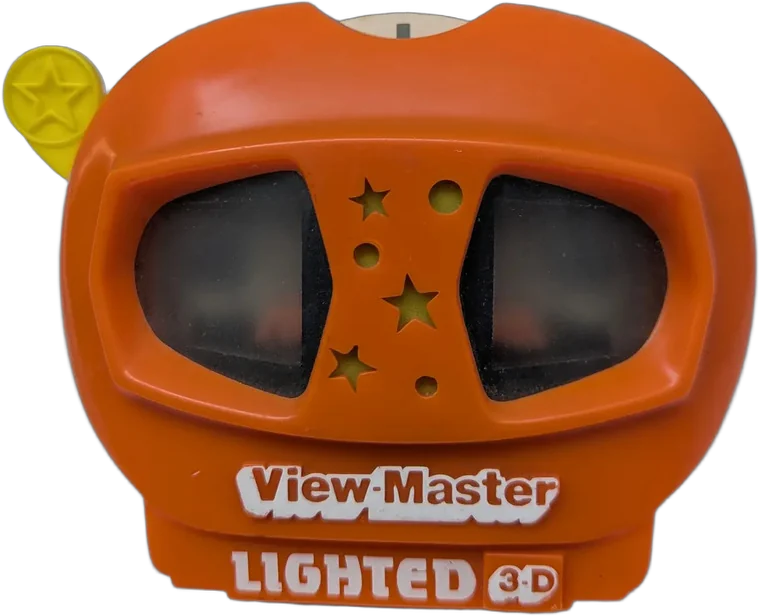 Vintage View-master Lighted 3-d Visor Naranja 1991