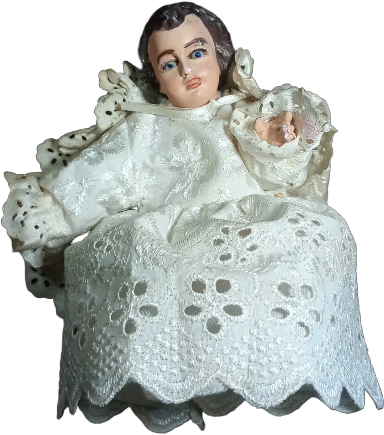 Antiguo Niño Dios Vestido
