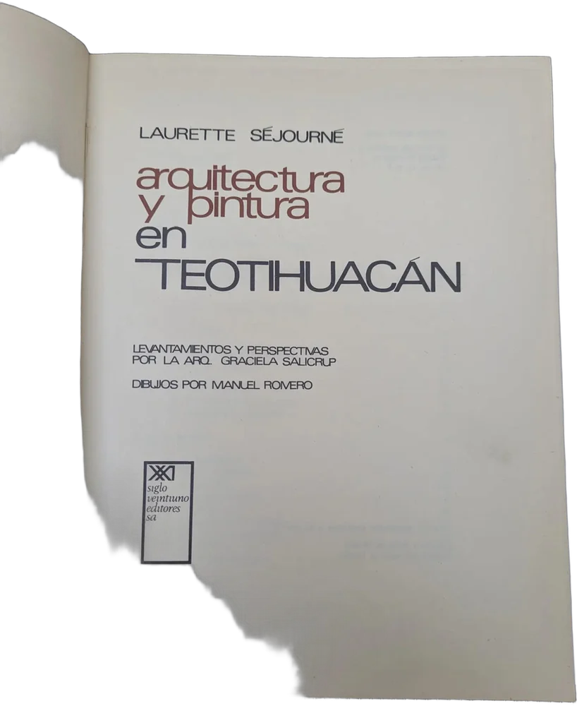 Antiguo Libro Arquitectura Y Pintura En Teotihuacán 1a Ed 66 — imagen 1