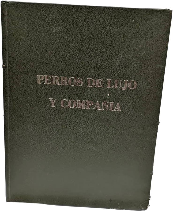 Antiguo Libro Perros De Lujo Y Compañía Gran Formato — imagen 1