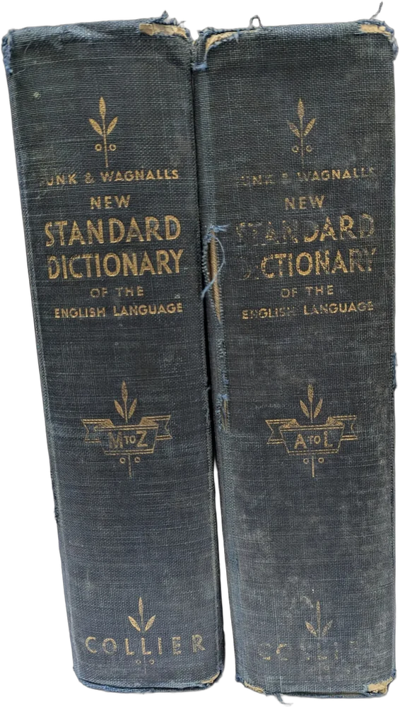 Antiguo Funk & Wagnalls New Standard Dictionary 2 Tomos