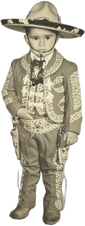 Antigua Fotografía Niño Vestido De Charro