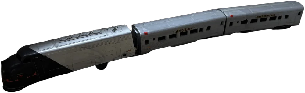 Vintage Tren Miniatura Marca Plástico Arrow Con Detalles
