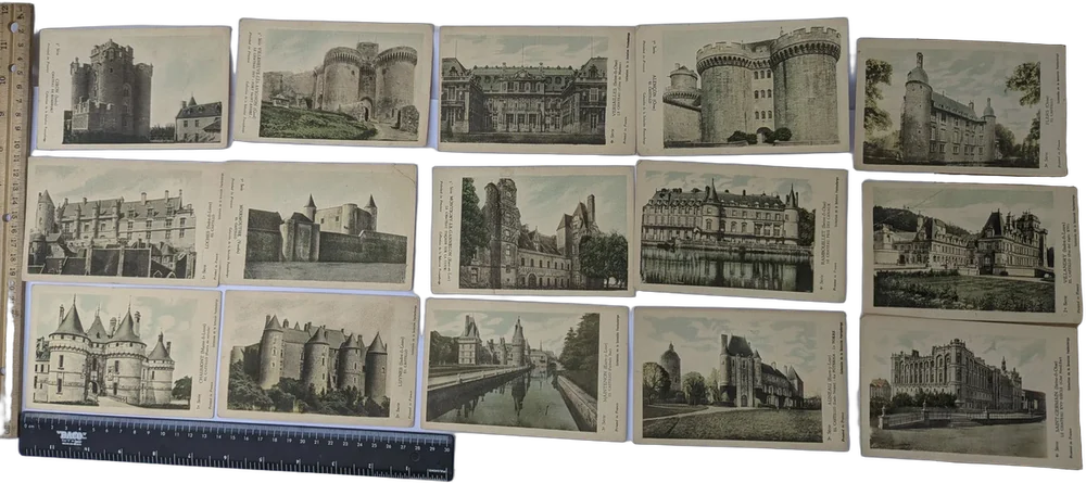 Antiguo Lote De 15 Tarjetas Postales - Castillos De Europa — imagen 1