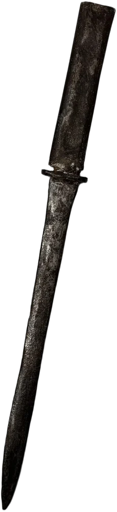 Antiguo Cuchillo Bayoneta Gris Oscuro