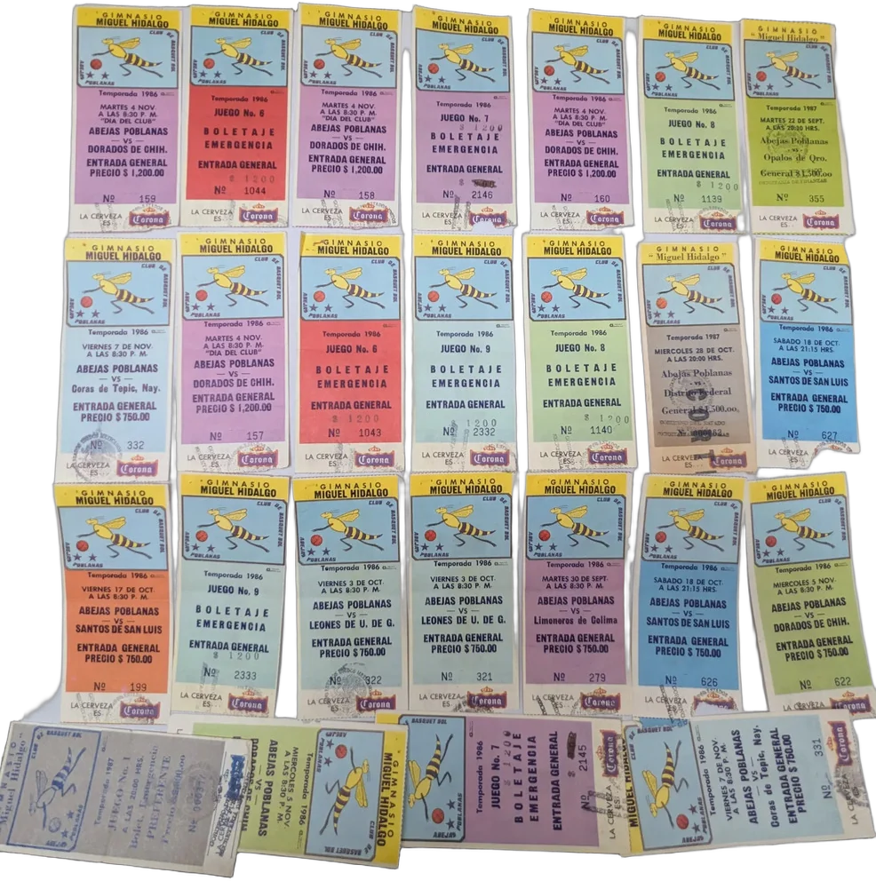 Lote De 24 Boletos Originales Temporadas 86 Y 87cimeba