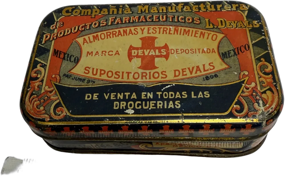 Antigua Cajita De Lámina Coleccionable Devals Devals