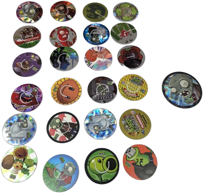 Vintage Lote De 25 Tazos Plants Vs Zombies Sabritas 2013
