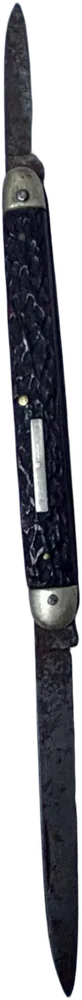 Antigua Navaja De Doctor Coleccionable Marrón Oscuro