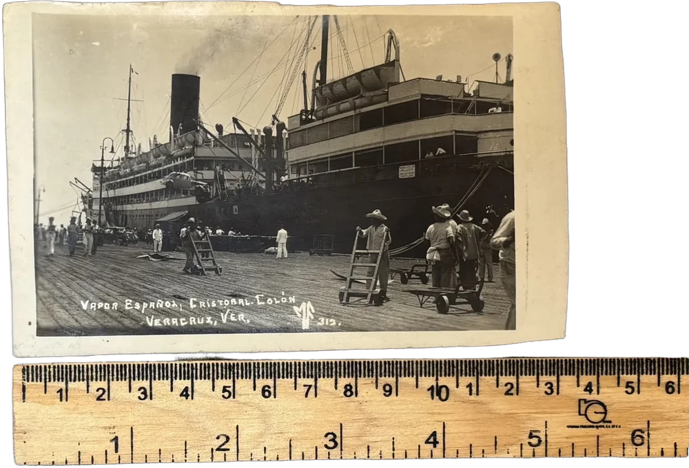 Postal Antigua Del Puerto De Veracruz