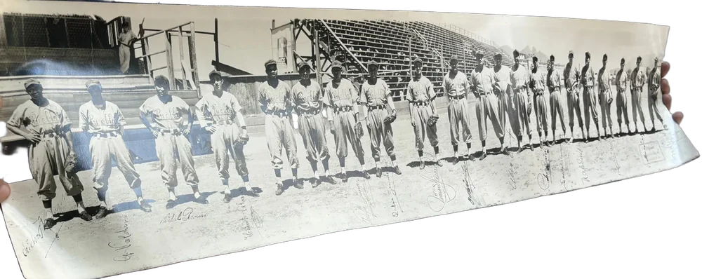 Antigua Foto Panorámica Equipo De Beisbol Pericos De Puebla