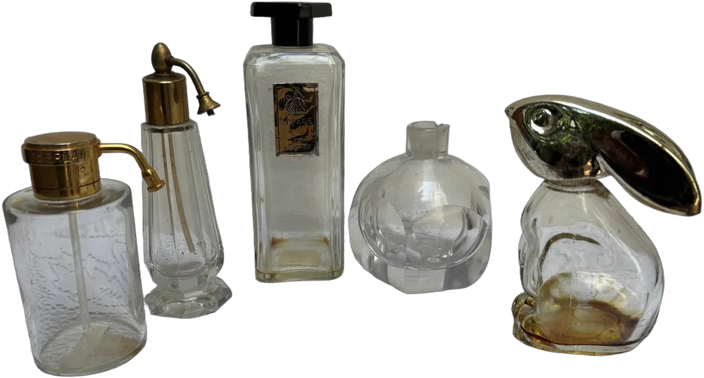 Lote De Antiguos Perfumeros Varias Marcas Transparente
