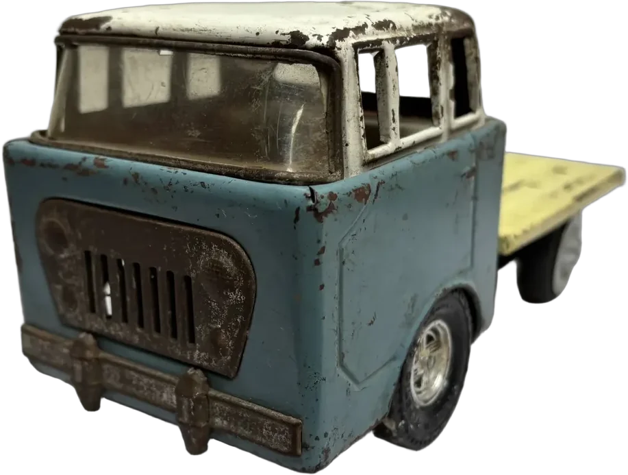 Vintage Camioncito Jeep Mula Raro Lámina — imagen 1