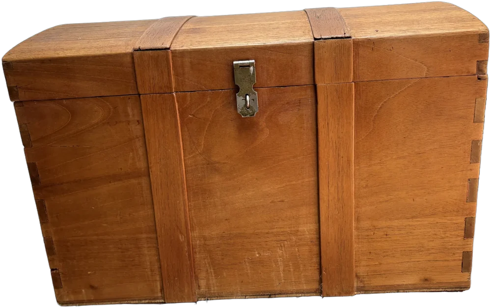 Vintage Baúl Madera 60x40x40 Cm Marrón Vintage