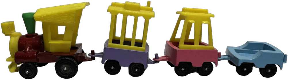 Vintage Tren Y Vagones Tootsietoy Metal Prensado Chicago