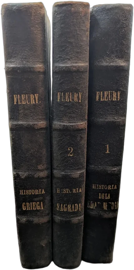 Antiguo Tres Libros De Historia M. Lame Fleury De Puebla
