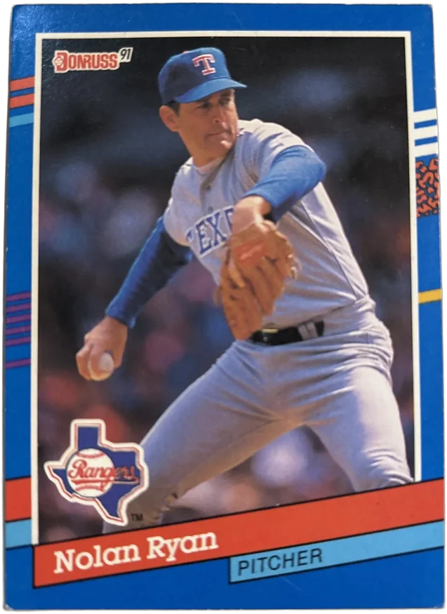 Tarjeta Coleccionable Nolan Ryan Rangers Topps 1991, #89