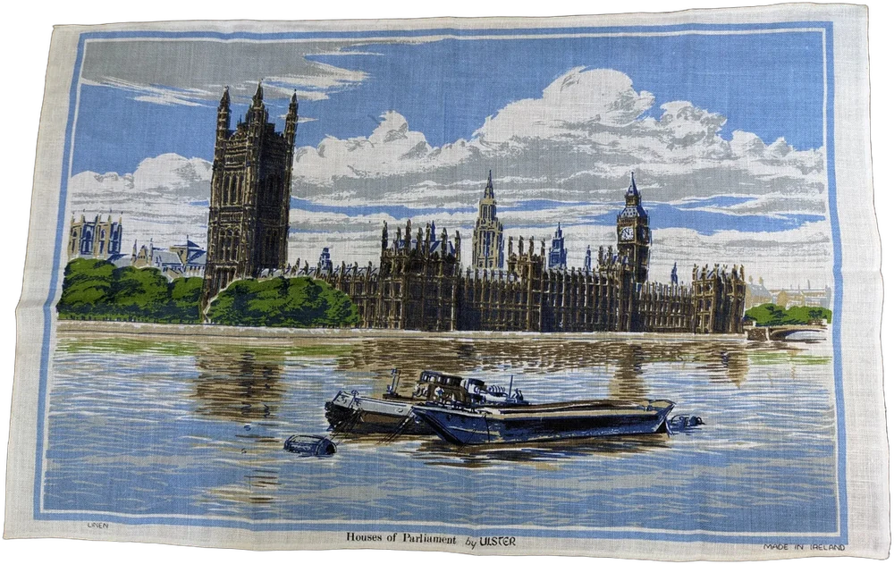 Paño De Lino Vintage Houses Of Parliament Ulster Irlanda