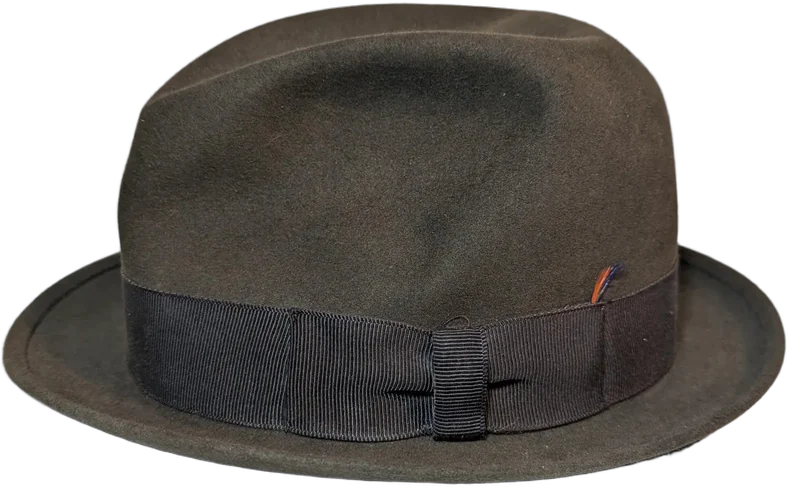 Vintage Sombrero Stetson 3x Beaver Crafted Edge Café 60s — imagen 1