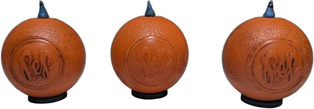 Antiguos Saleros En Forma De Naranja Rey Pep - 3 Piezas Naranja