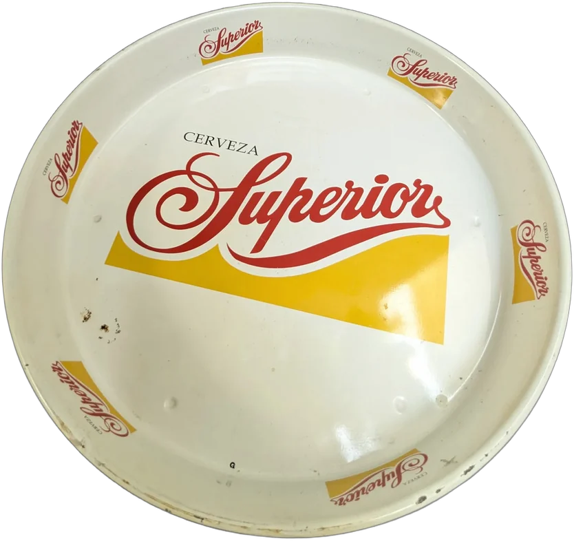 Antigua Charola Cervecera Superior De Lamina Colectora Superior