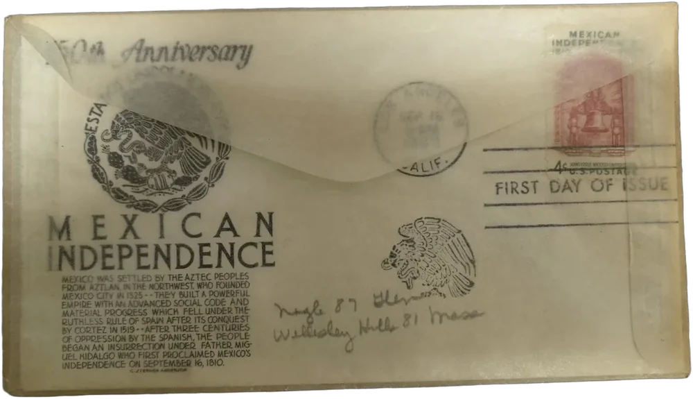 Sobre Primera Emisión Timbre 150 Independencia De México