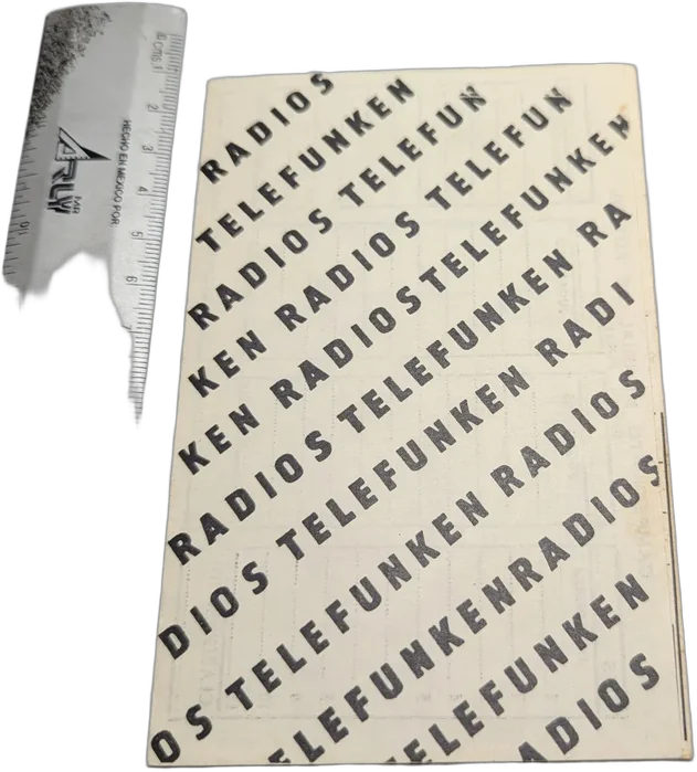 Vintage Promocional Mundial De Chile 62 Telefunken