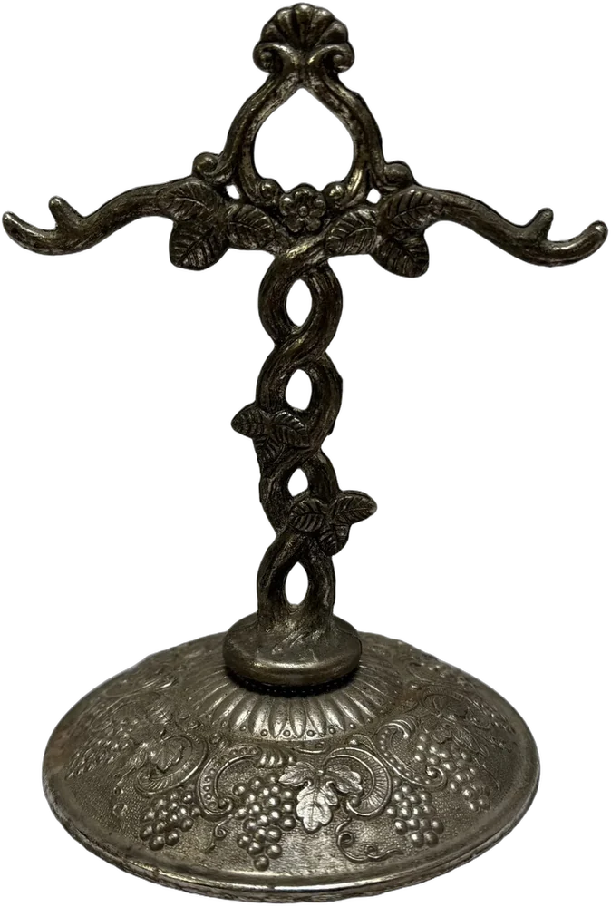 Vintage Soporte Para Salero Y Pimientero Uva Remplazo Plateado