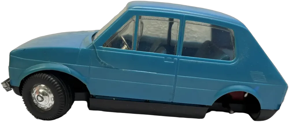 Vintage Carrito Fiat Polistil Para Piezas O Restauración Azul