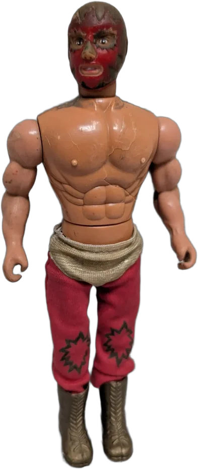 Figura Vintage Luchador Enmascarado Bootleg Mexicano 22 Cm