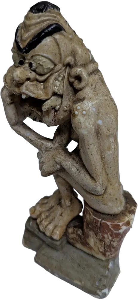 Figura Vintage Nutty Mads The Thinker Louis Marx 1963