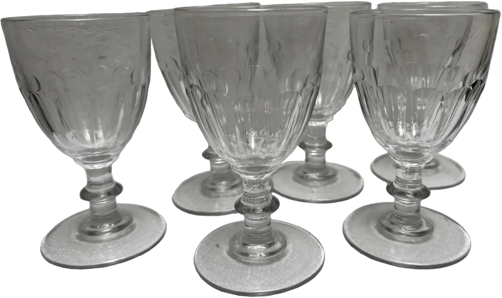 Antiguas Copas De Cristal Darques Francesas Transparente