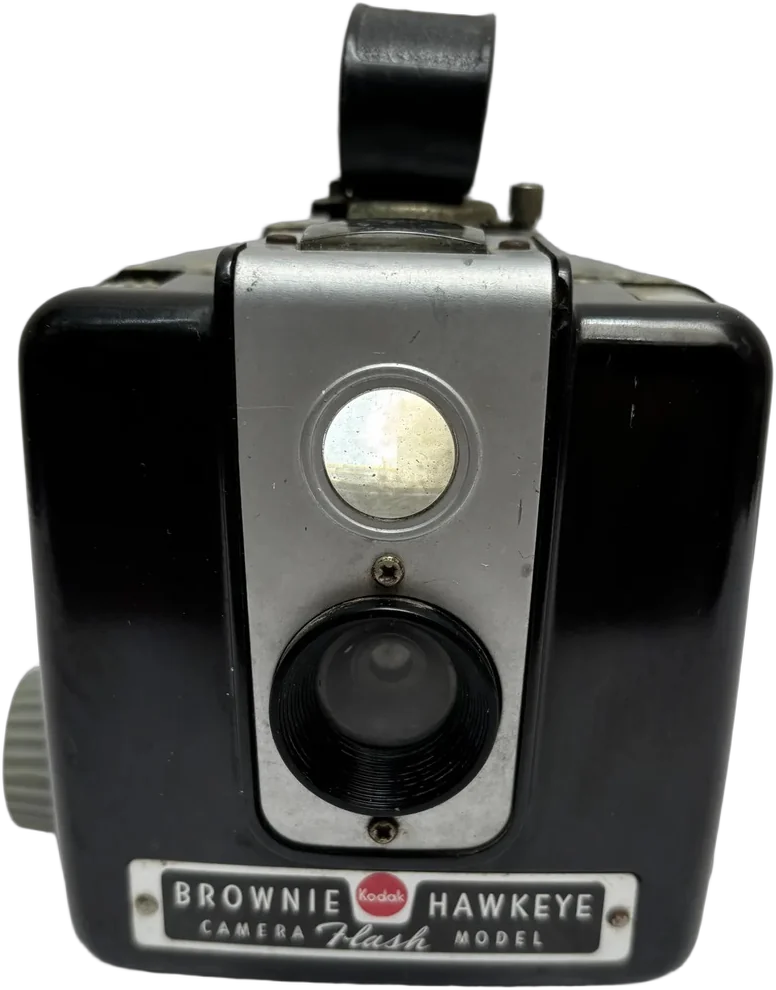 Antigua Cámara Fotográfica Kodak Brownie Hawkeye Flash Model Negro