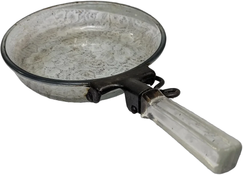 Antiguo Sartén Pyrex Flameware Mango Removible Cristal Vidri Agua