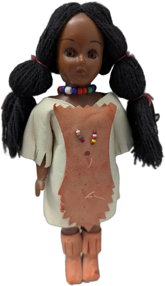 Muñeca Vintage Nativa Americana Tipo Souvenir