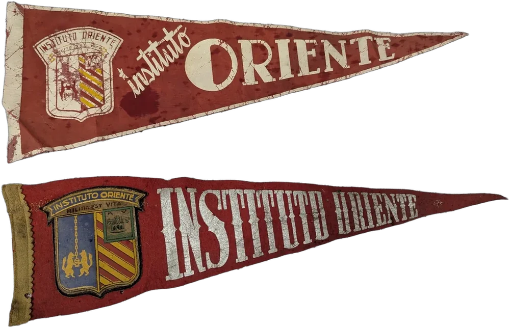 Antiguos Banderines Instituto Oriente Puebla Coleccion