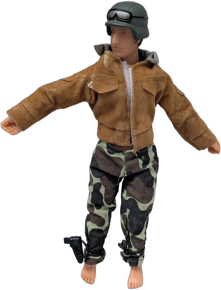 Figura Militar Vintage Tipo G.i. Joe 12 C/casco Accesorios